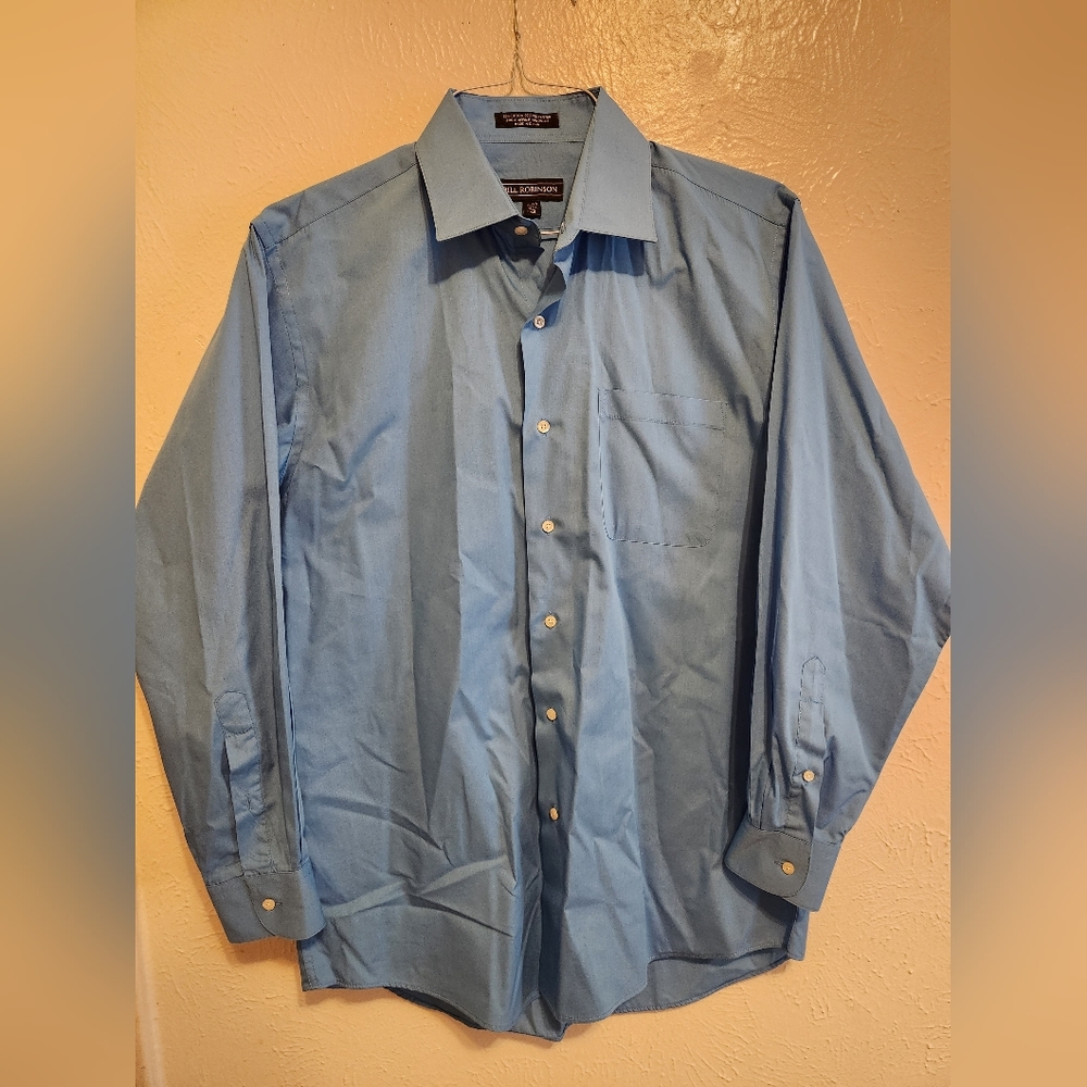 *Relisted: Bill Robinson 15½ Blue Dress Shirt